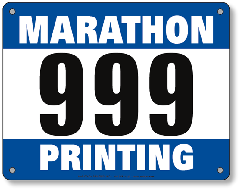 Printable Free Blank Race Bib Template